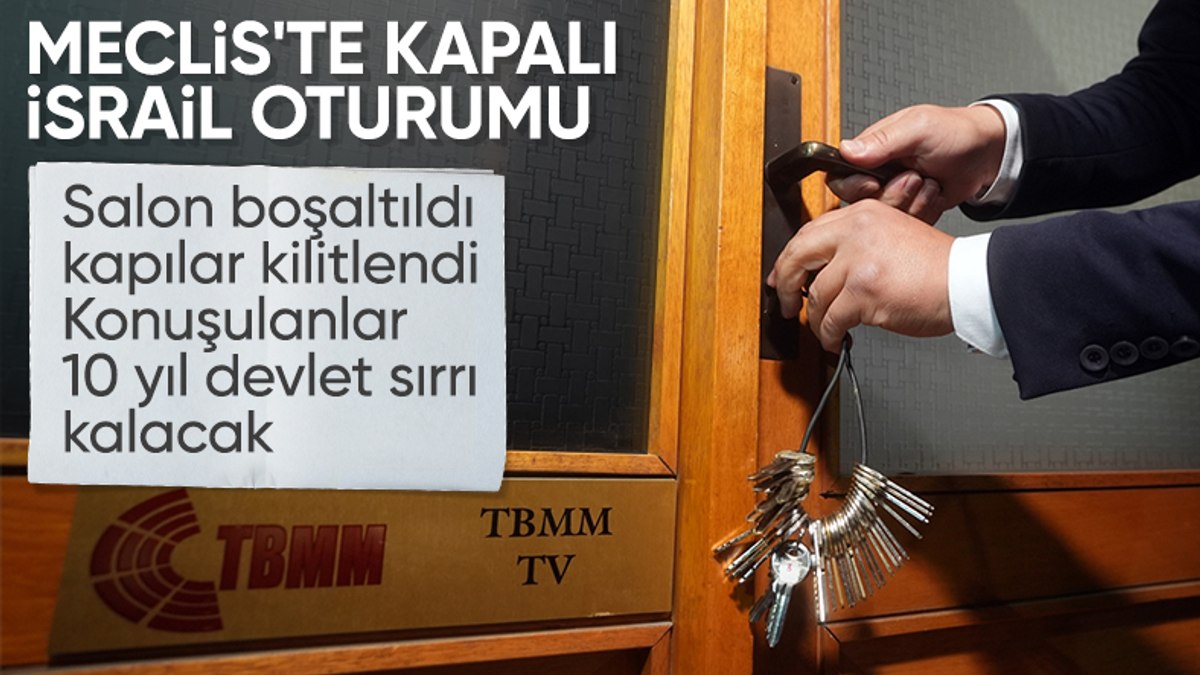 TBMM Genel Kurulu’nda kapalı İsrail oturumuna geçildi