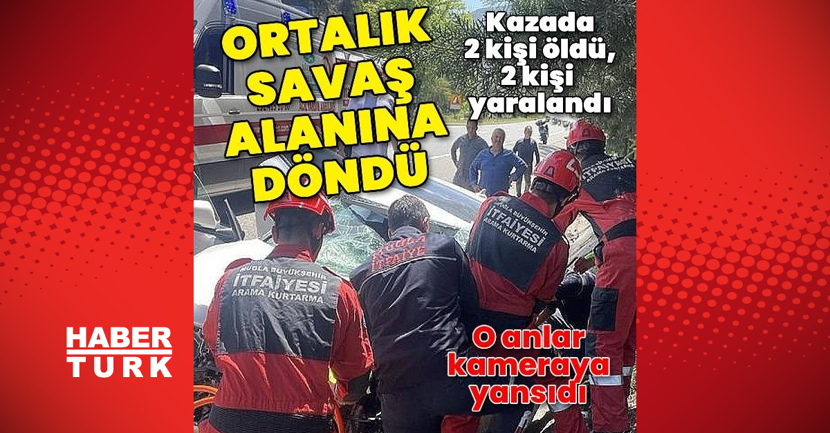 Marmaris’te 4 aracın karıştığı kazada 2 kişi öldü, 2 kişi yaralandı